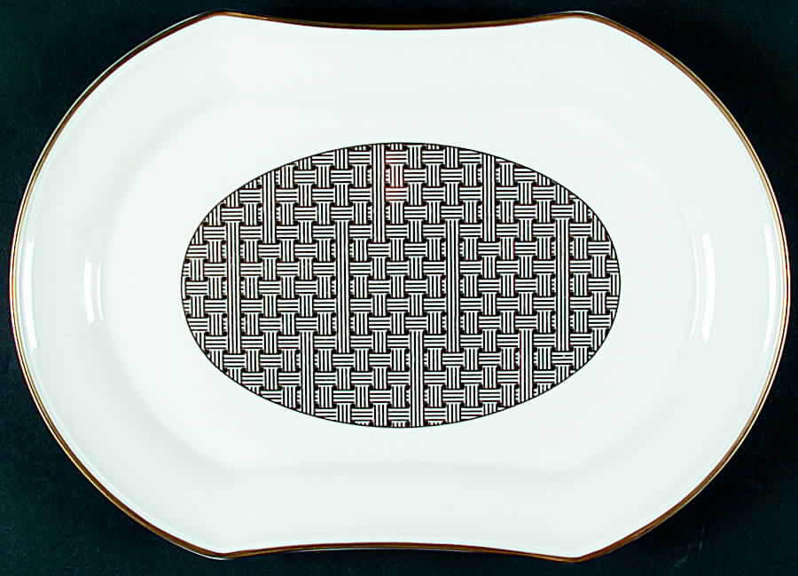 Belmont 14" Oval Serving Platter by Mikasa-1