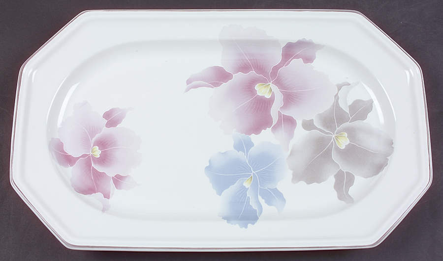 Beau Monde 14" Oval Serving Platter by Mikasa-1