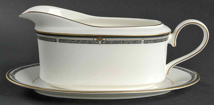 Beekman Place Gravy Boat & Underplate by Mikasa-1
