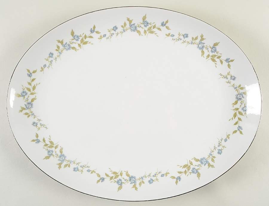 Bella Rose 16" Oval Serving Platter by Mikasa-1