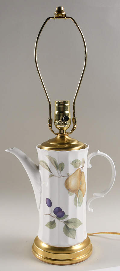 Belle Terre 14 1/2"-15 1/8" Teapot Lamp No Shade  HC by Mikasa-1