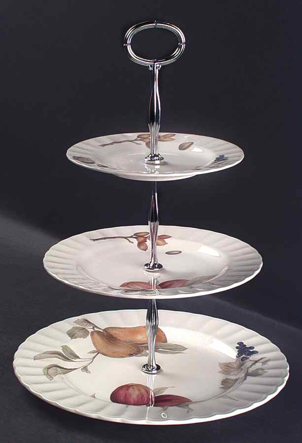 Belle Terre 13 7/8"-14 1/4" 3-Tiered Serving Tray(DP,SP,BB) HC by Mikasa-1
