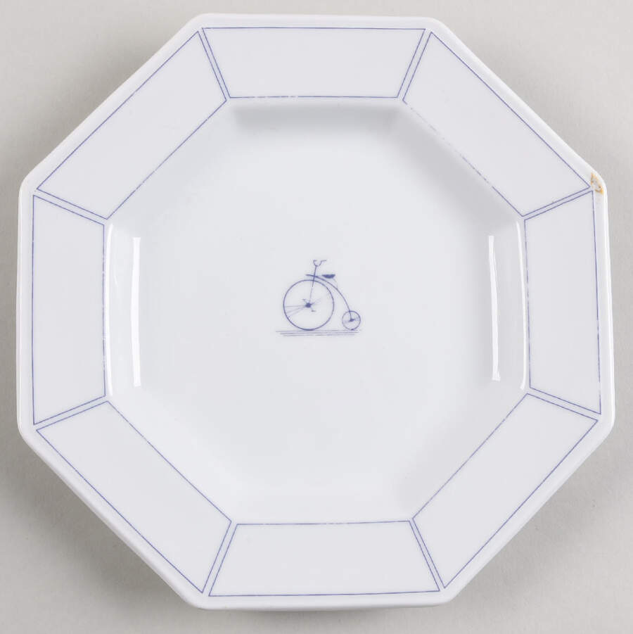 Bicycle Blue Salad Plate by Mikasa-1