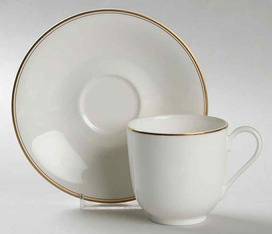 Biltmore Gold Footed Cup & Saucer Set by Mikasa-1