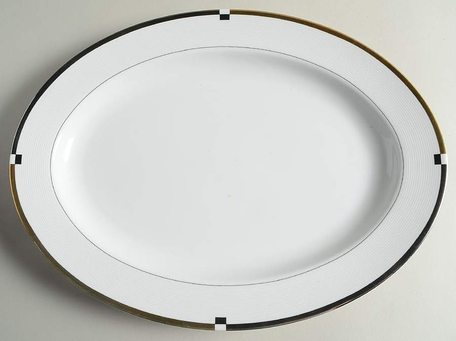 Bijoux 14" Oval Serving Platter by Mikasa-1