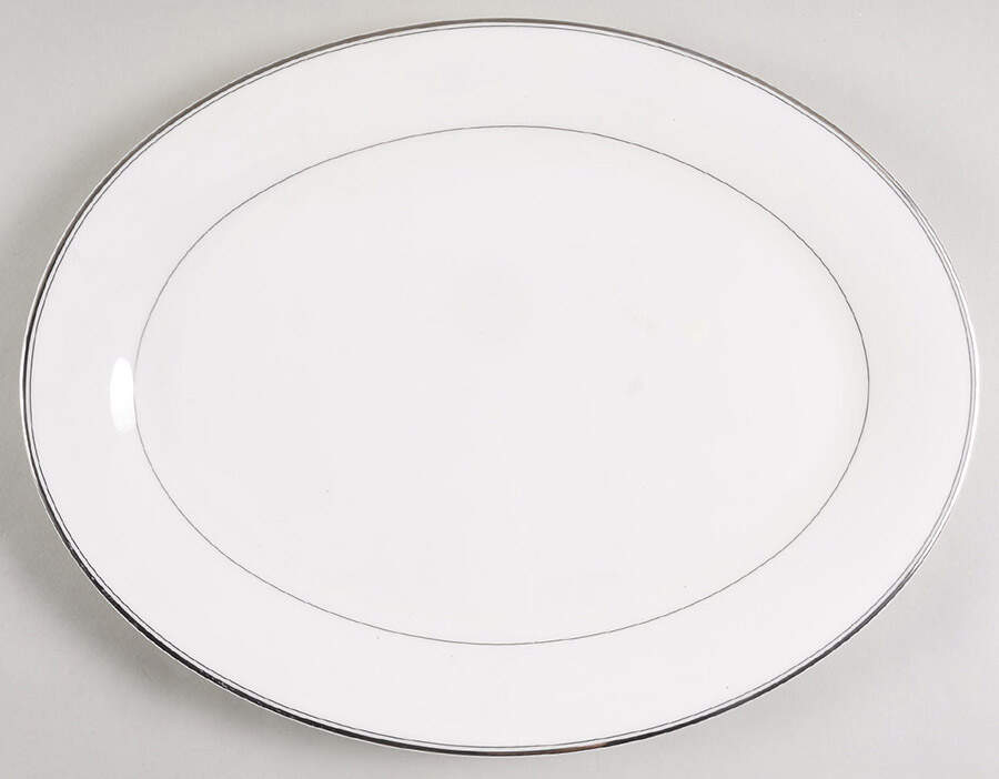 Biltmore Platinum 14" Oval Serving Platter by Mikasa-1