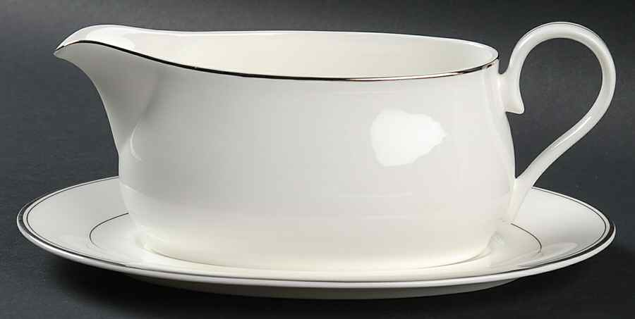 Biltmore Platinum Gravy Boat & Underplate by Mikasa-1