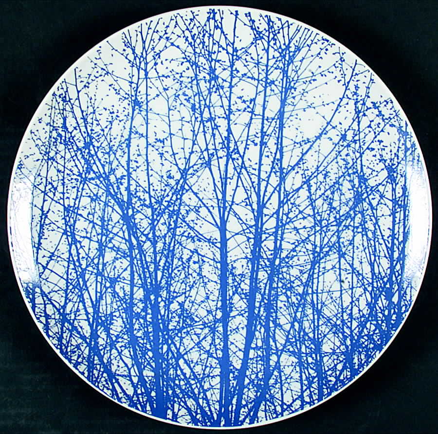Birches Blue Dinner Plate by Mikasa-1