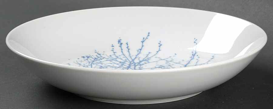 Birches Blue Coupe Soup Bowl by Mikasa-1
