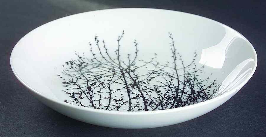 Birches Black Coupe Soup Bowl by Mikasa-1