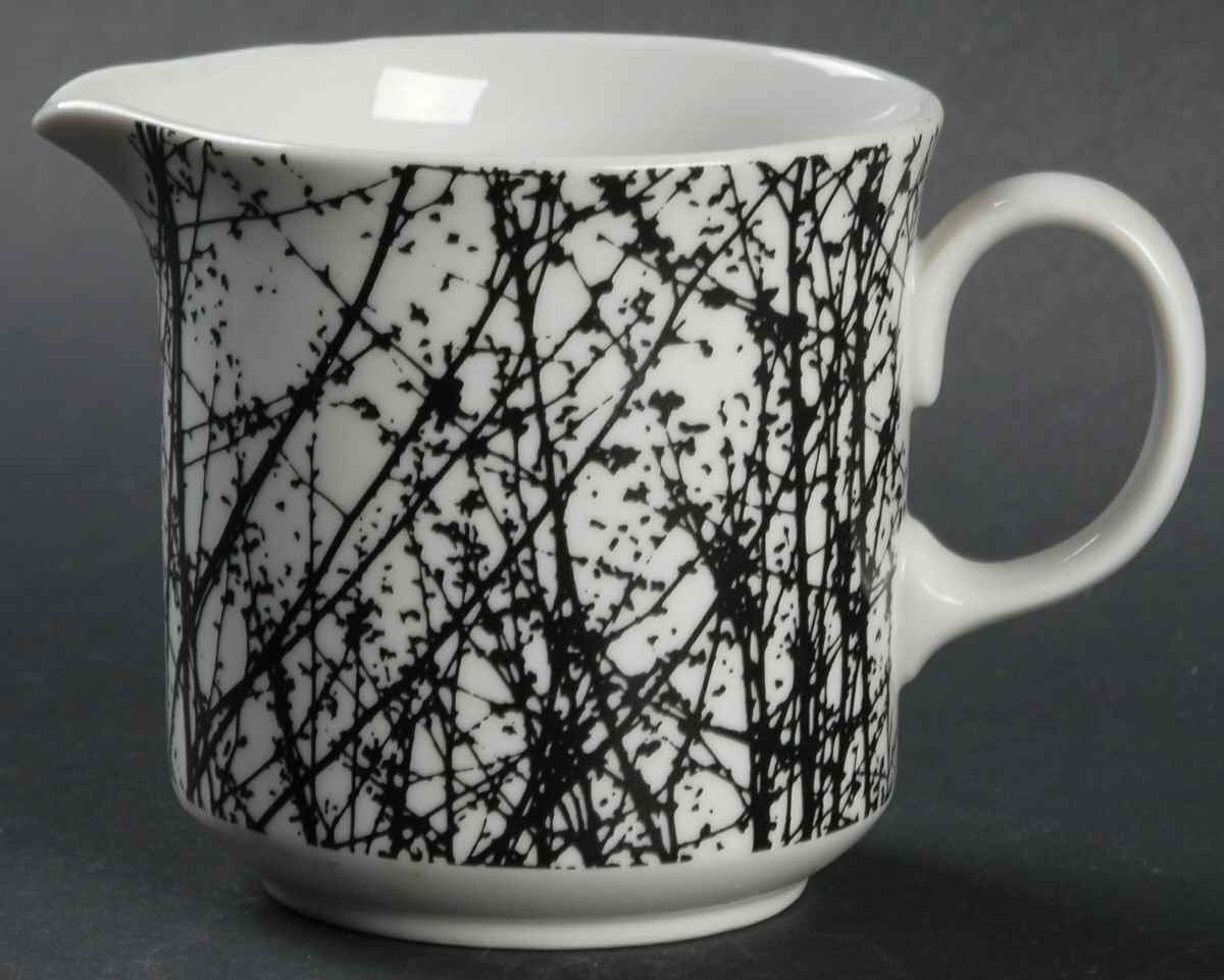 Birches Black Creamer by Mikasa-1