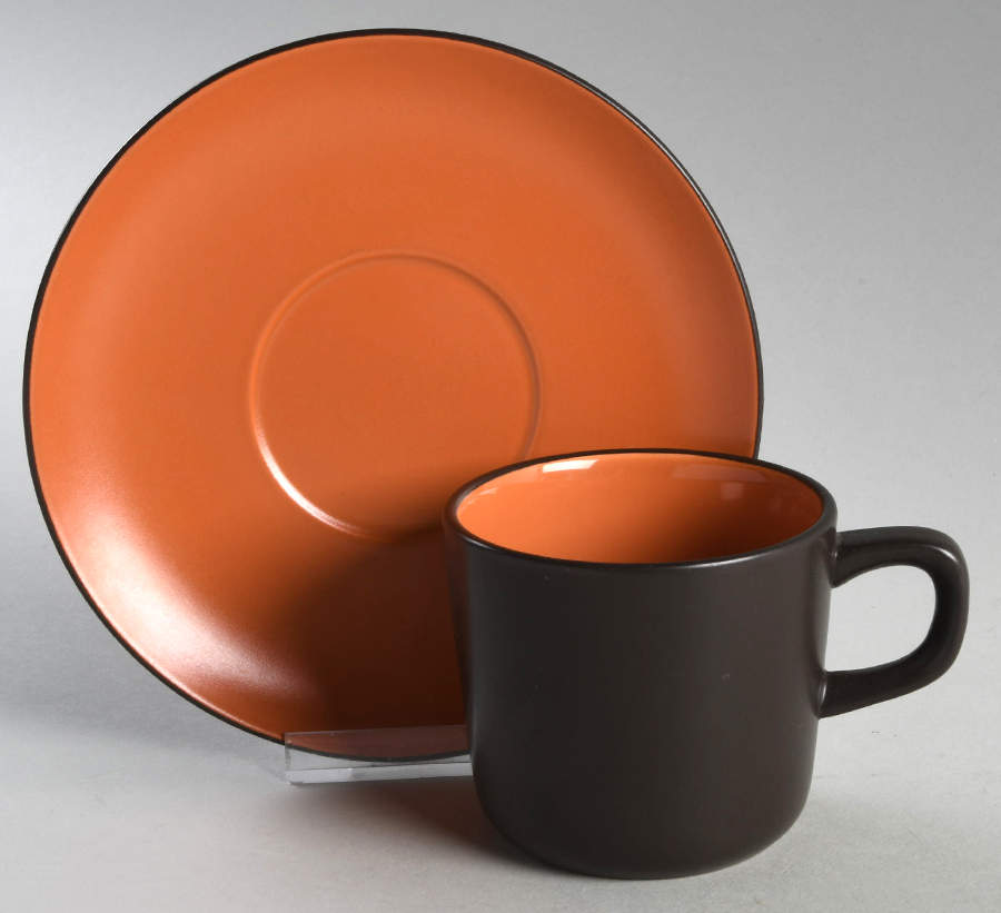 Bittersweet Flat Cup & Saucer Set by Mikasa-1