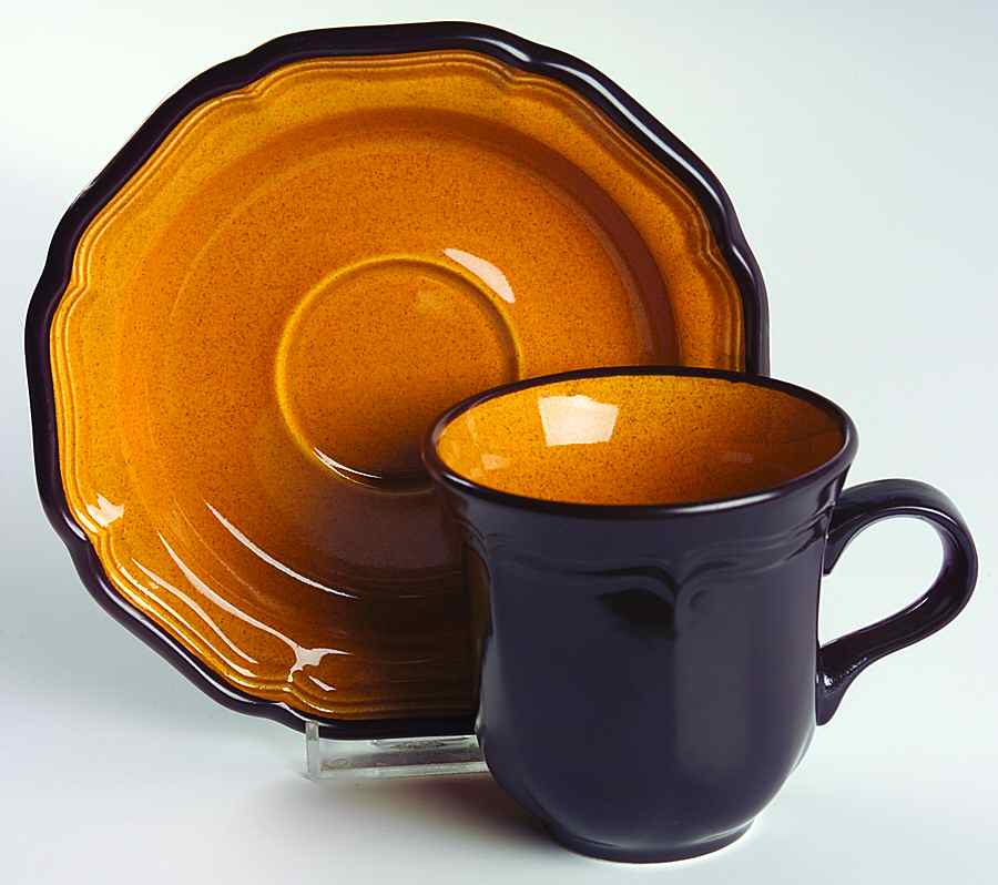 Bittersweet Flat Cup & Saucer Set by Mikasa-1