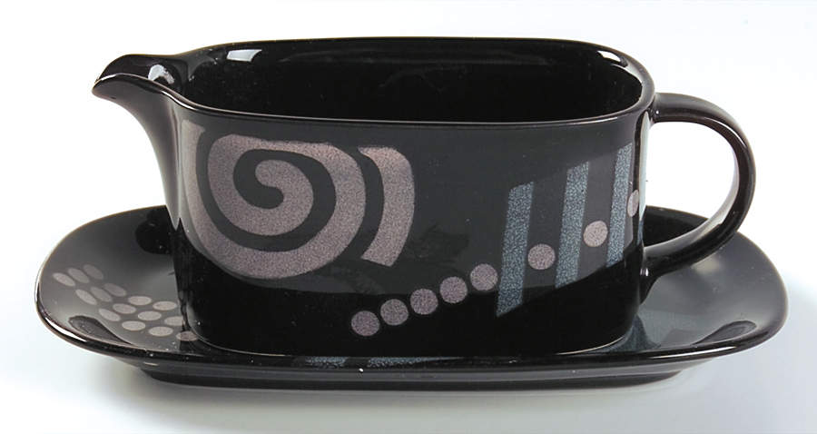 Bix Gravy Boat & Underplate (Relish/Butter) by Mikasa-1