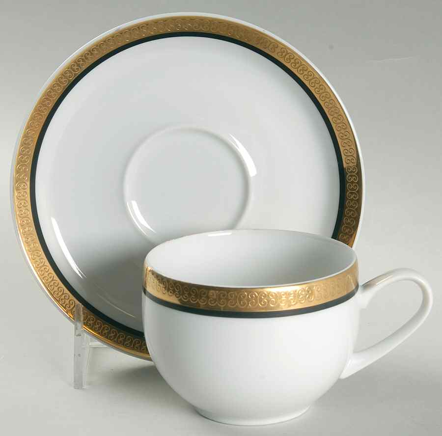 Blake Flat Cup & Saucer Set by Mikasa-1