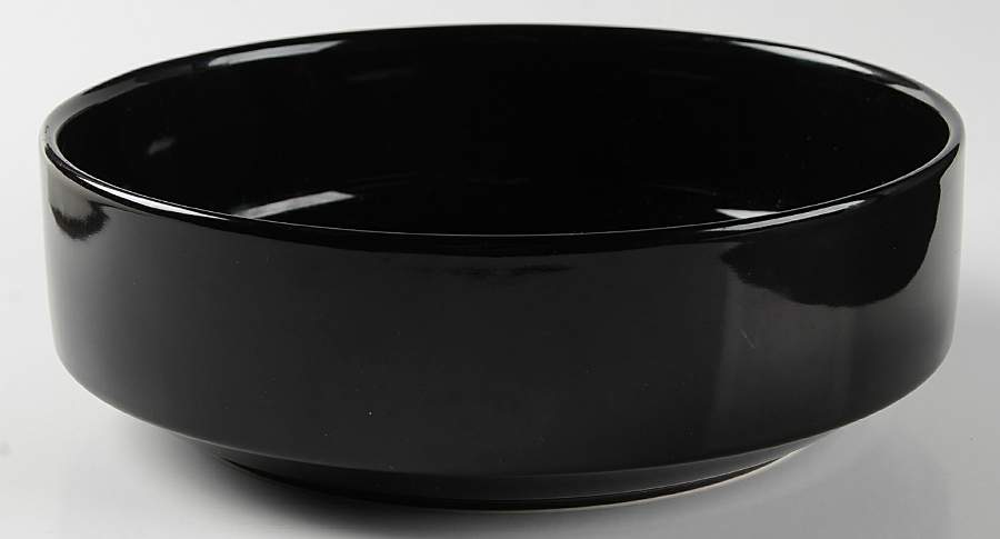 Black 8" Round Vegetable Bowl by Mikasa-1