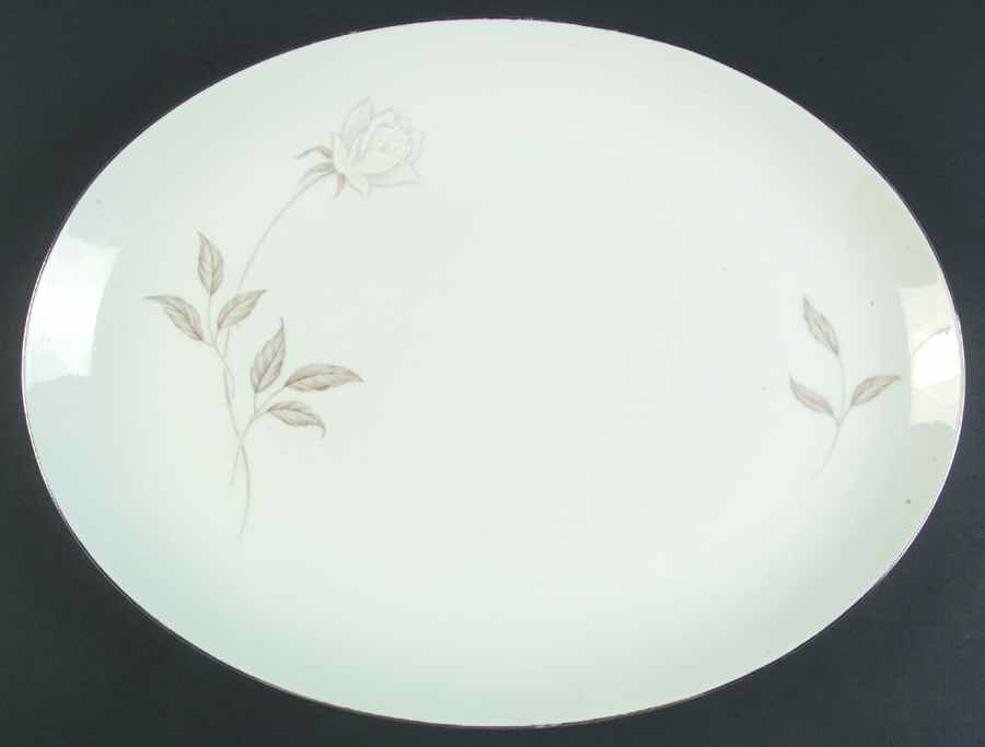 Blanca 16" Oval Serving Platter by Mikasa-1
