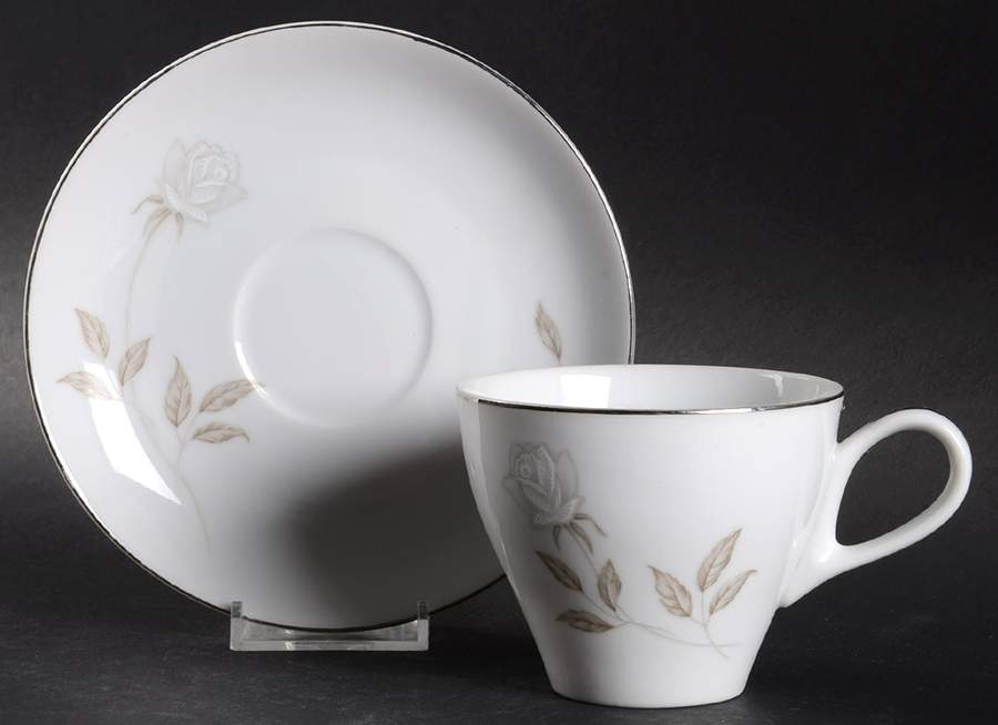 Blanca Flat Cup & Saucer Set by Mikasa-1