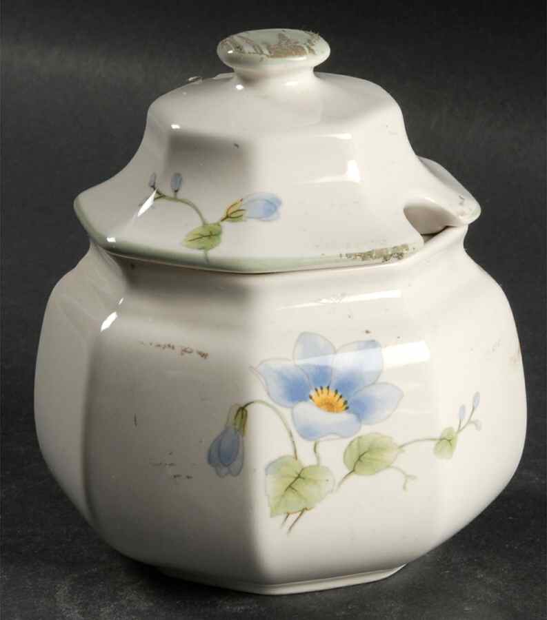 Blue Bell Sugar Bowl & Lid by Mikasa-1