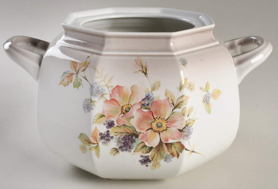 Black Berries Tureen No Lid by Mikasa-1