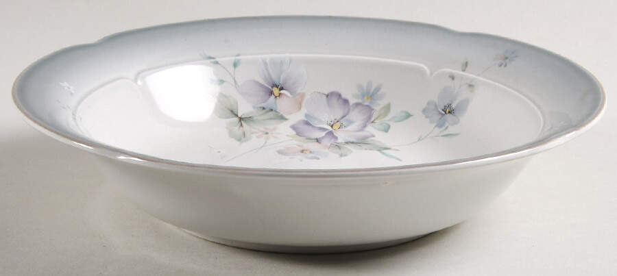 Blue Blossoms Rim Soup Bowl by Mikasa-1