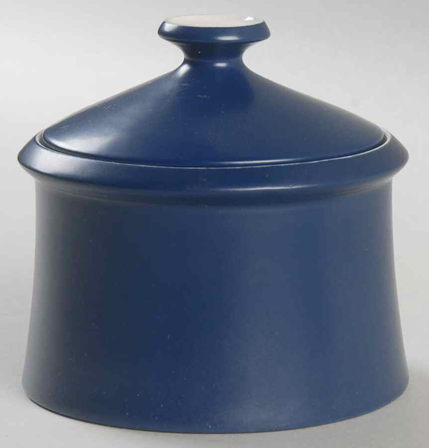 Blueberry Blue Sugar Bowl & Lid by Mikasa-1