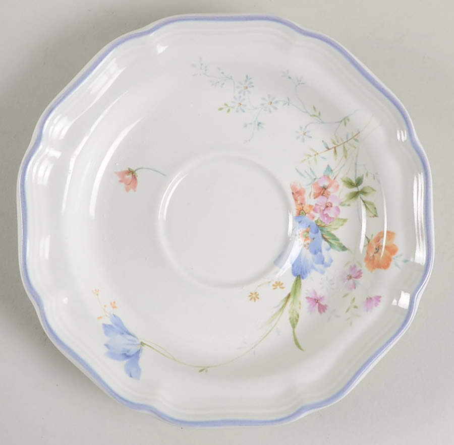 Blue Bouquet Saucer by Mikasa-1