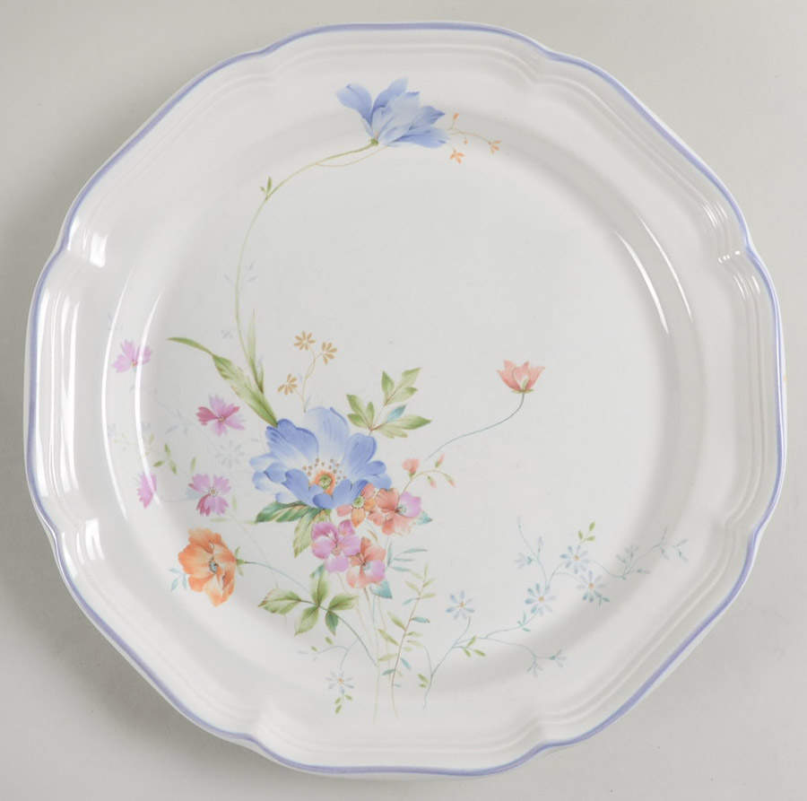 Blue Bouquet Dinner Plate by Mikasa-1