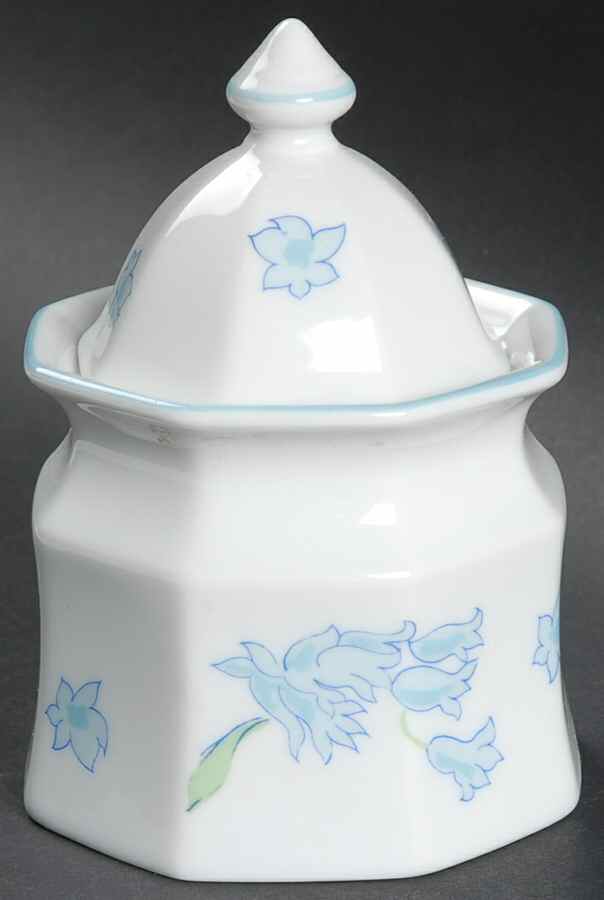 Blue Bonnet Sugar Bowl & Lid by Mikasa-1