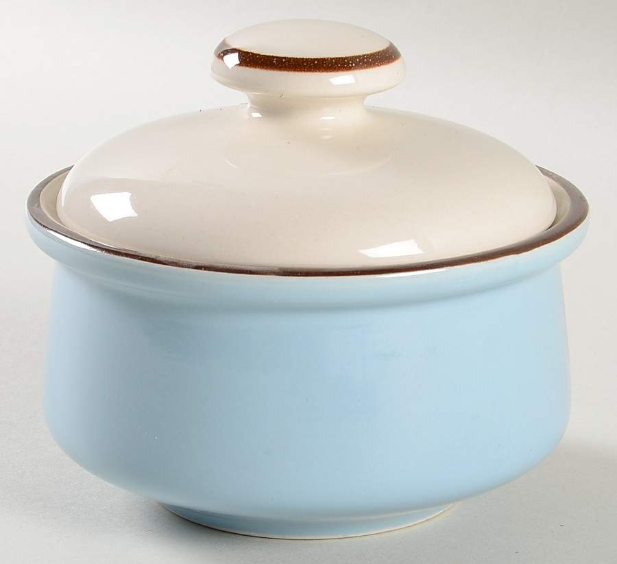 Blue Cloud Sugar Bowl & Lid by Mikasa-1