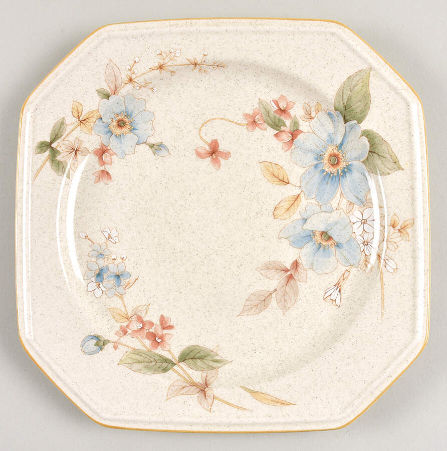 Blue Clematis Salad Plate by Mikasa-1