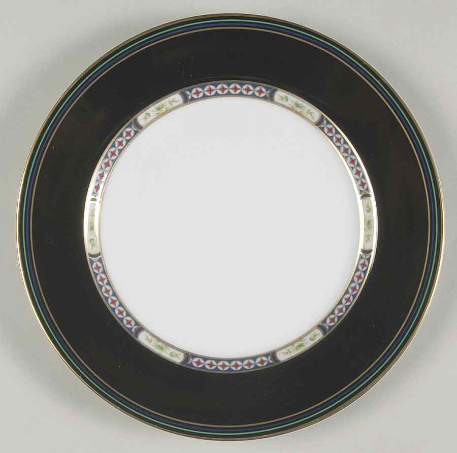 Black Diamond Salad Plate by Mikasa-1