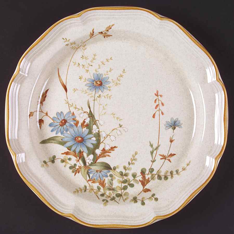Blue Daisies 12" Chop Plate (Round Platter) by Mikasa-1