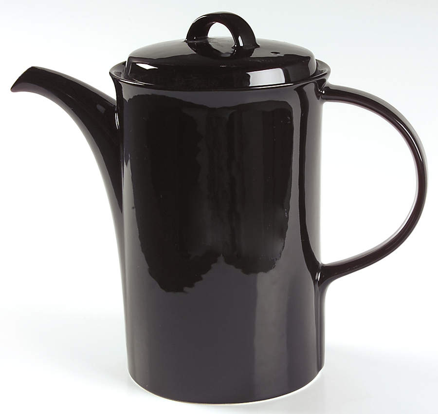 Black Diamond (All Black) Coffee Pot & Lid by Mikasa-1