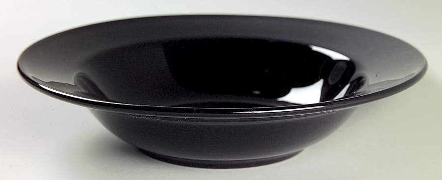 Black Diamond (All Black) Rim Fruit/Dessert (Sauce) Bowl by Mikasa-1