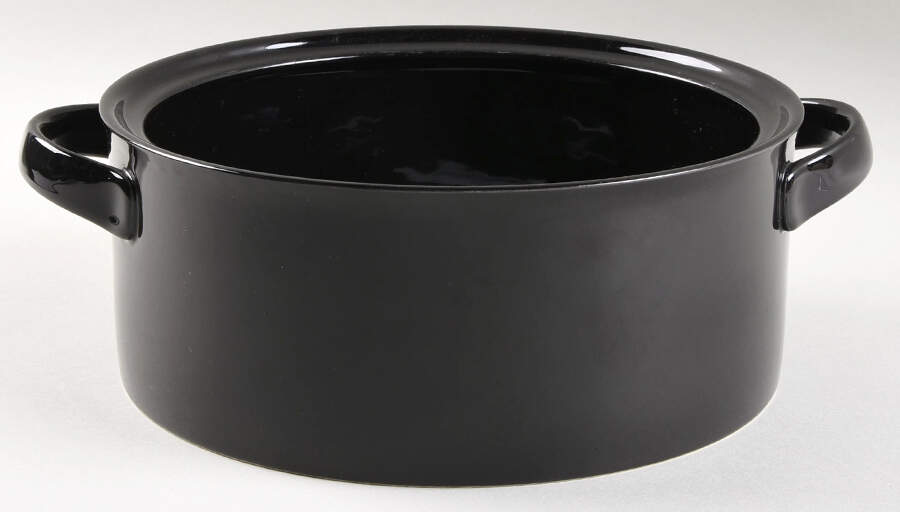 Black Diamond (All Black) Tureen No Lid by Mikasa-1