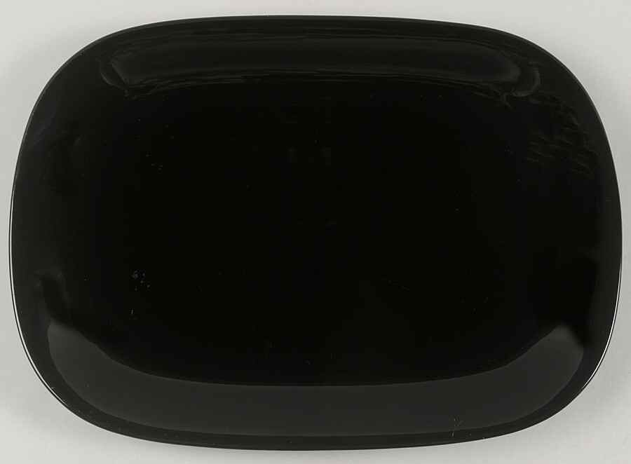 Black Diamond (All Black) 14" Oval Serving Platter by Mikasa-1