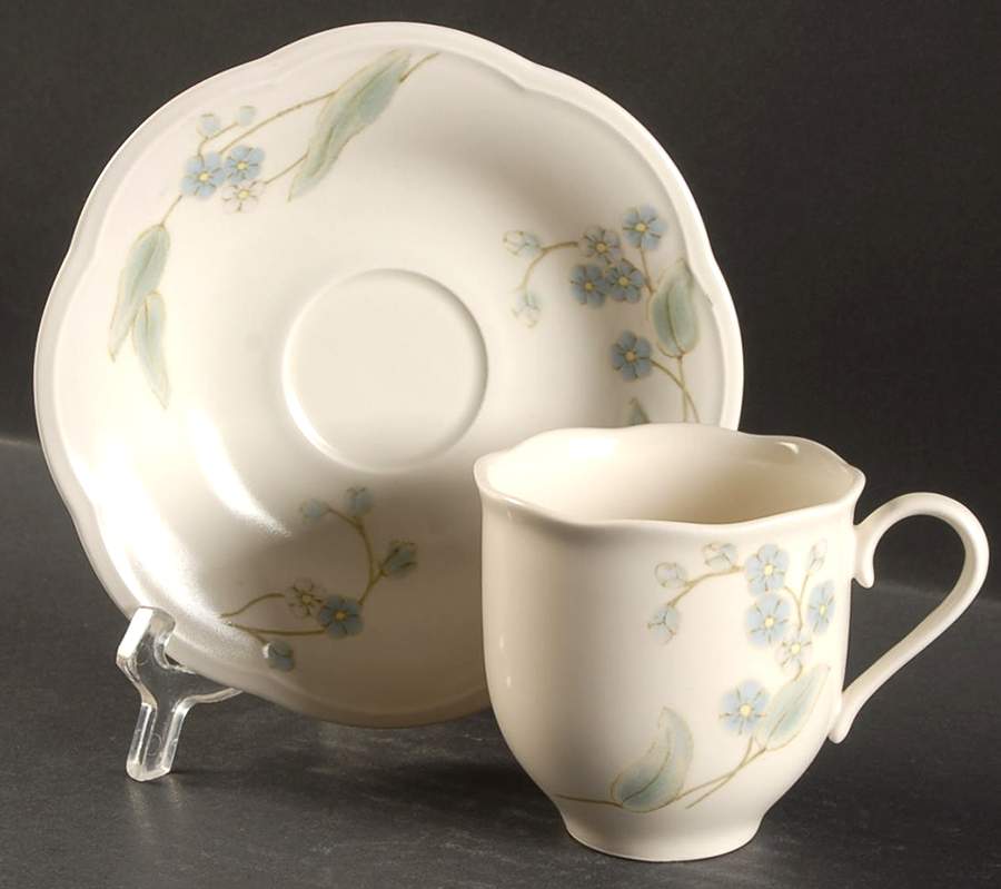 Blue Eyes Flat Cup & Saucer Set by Mikasa-1