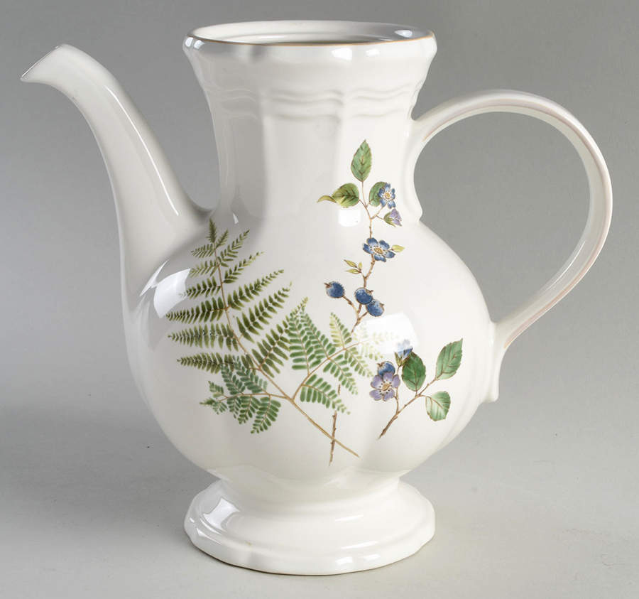 Blueberry Fern Coffee Pot No Lid by Mikasa-1