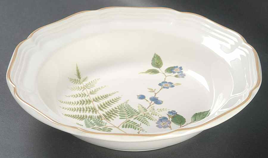 Blueberry Fern Rim Soup Bowl by Mikasa-1