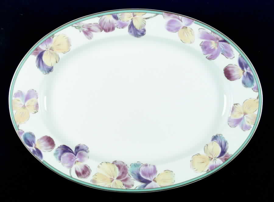 Blossom Festival 15" Oval Serving Platter by Mikasa-1