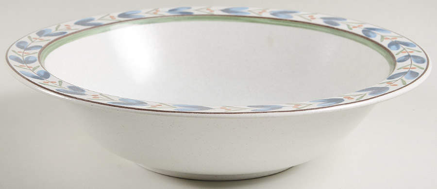 Blue Floral 9" Round Vegetable Bowl by Mikasa-1