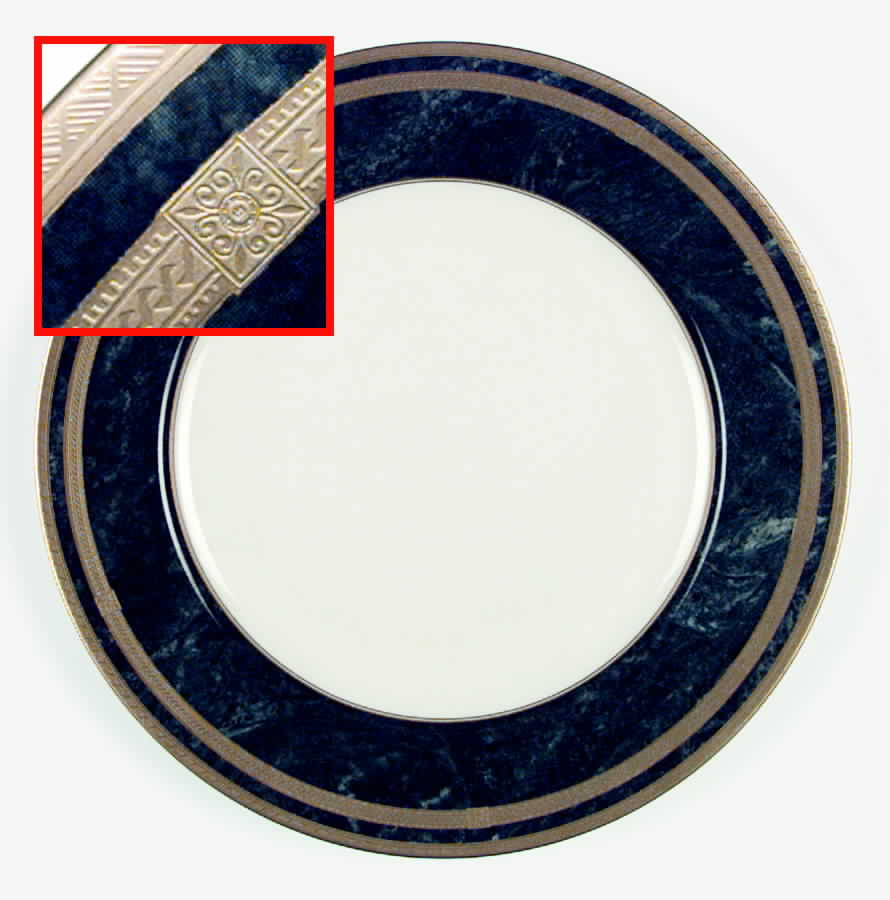 Black Florentine Dinner Plate by Mikasa-1