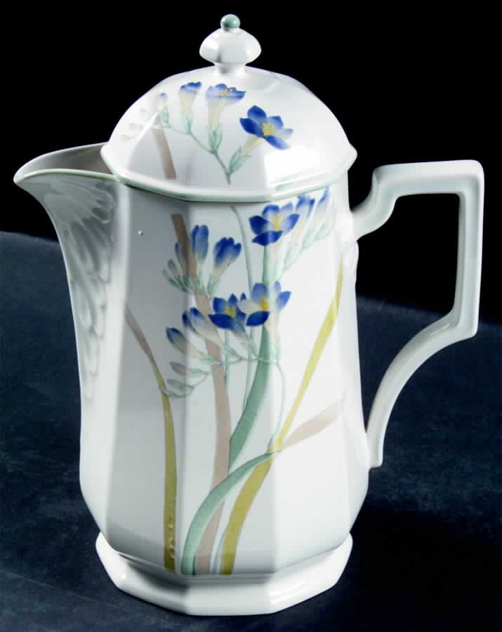 Blue Freesia Coffee Pot & Lid by Mikasa-1