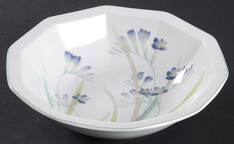 Blue Freesia Rim Cereal Bowl by Mikasa-1