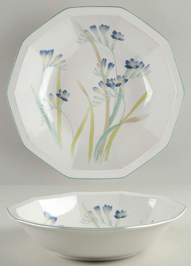 Blue Freesia 9" Round Vegetable Bowl by Mikasa-1