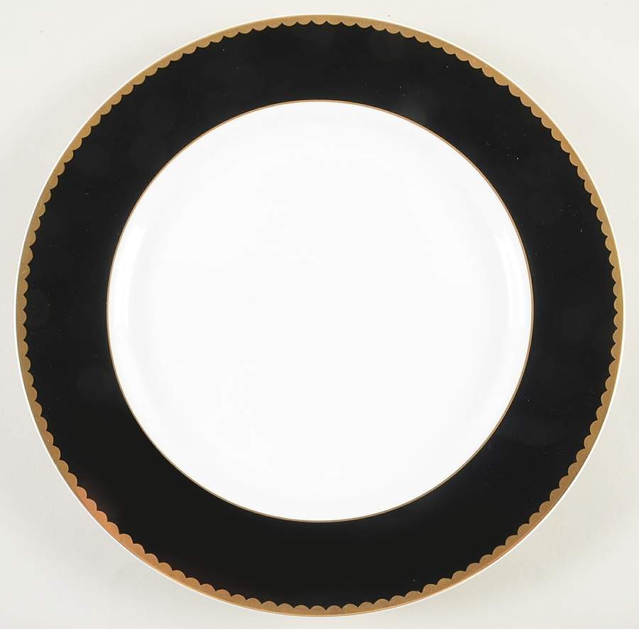 Black Granite (Black Border) 12" Chop Plate (Round Platter) by Mikasa-1