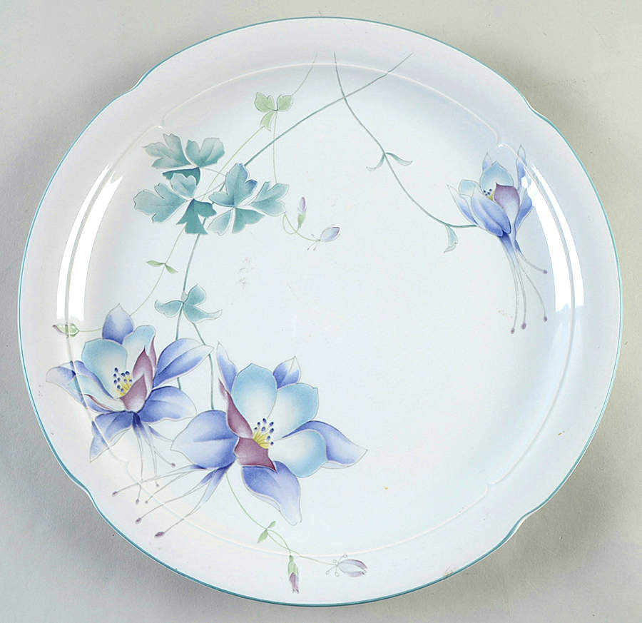 Blue Garden 12" Chop Plate (Round Platter) by Mikasa-1