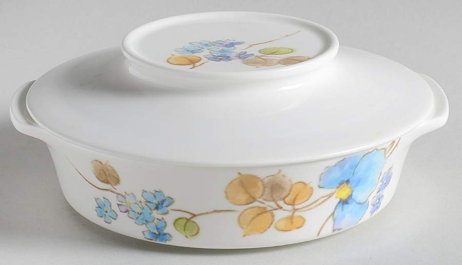 Blue Ginger Lugged Soup Bowl & Cover by Mikasa-1