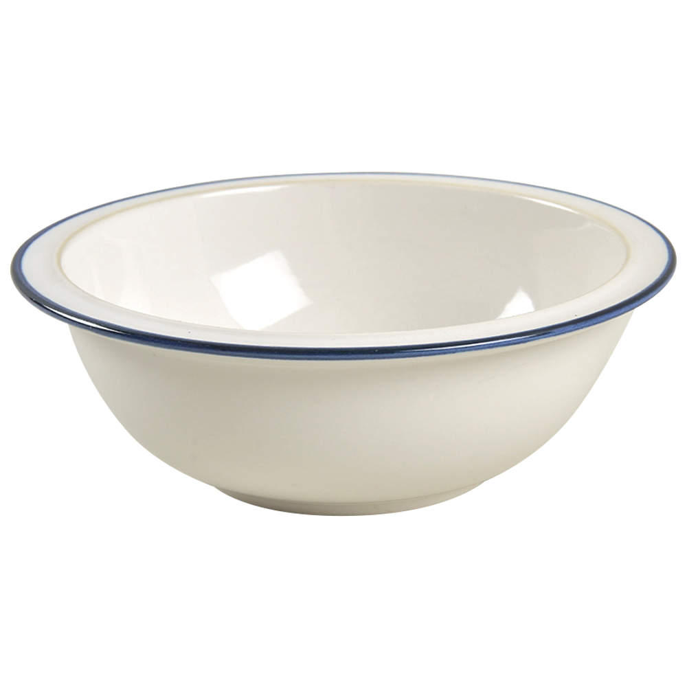 Blue Glow Rim Fruit/Dessert (Sauce) Bowl by Mikasa-1